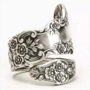 New! Women’s Printed Boho Chic Spoon Ring